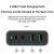 Import Hot Sales 4 Ports 5V 3A 100W Smart Multiport USB Charger Multi USB Fast PD Charger Station from China