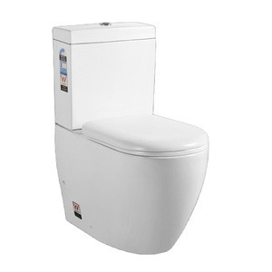 Hot saleTwo-Piece Washdown Watermark S/P Trap Toilet with Geberit or R&amp;T Flush Valve Soft Closing Cover,