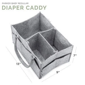 hot sell amazon Multi-functional felt baby Diaper Caddy Organizer Diaper Bag
