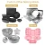 Hot Selling 6 Pieces Nonstick Baking Pans Cake Molds Silicone Baking Molds Bakeware Set