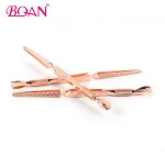 Hot Selling Durable Gold Stainless Steel Nail Tools Nail Art Tweezers For Manicure Art
