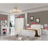 hot selling king size bedroom set high gloss  bedroom furniture modern design storage with nights  bedroom set