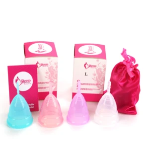 Hot Selling Personal Care Medical Grade FDA Soft Silicone Menstrual Cup menstrual cycle period Lady Cup for feminine hygiene