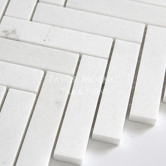 Hot selling White Chinese marble wall and floor home decorate and kitchen backsplash natural white marble mosaic tile