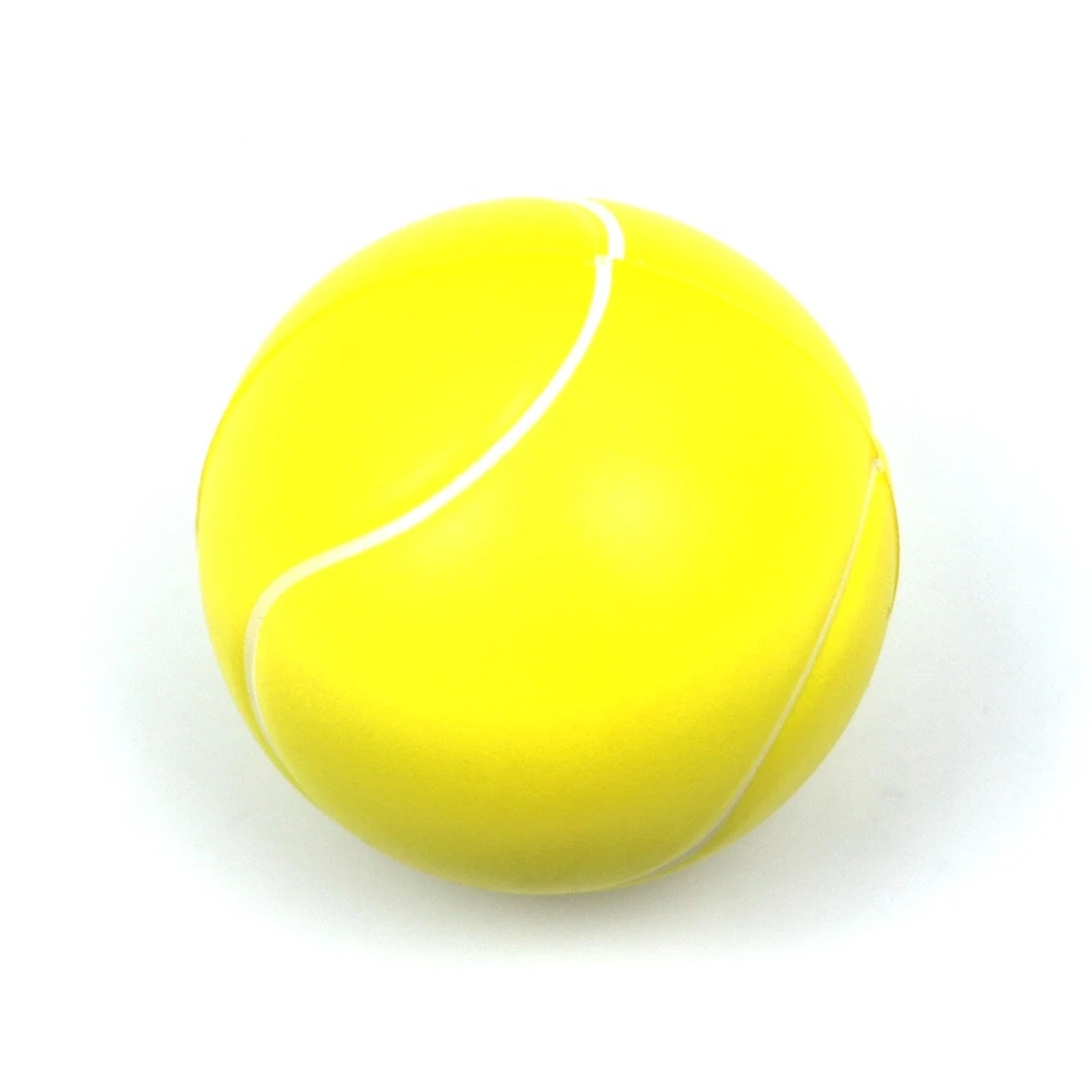 hot selling yellow tennis pu stress ball antistress high rebound pu foam ball