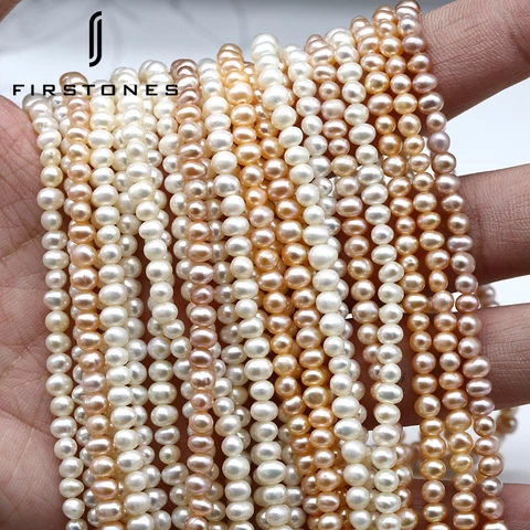 Hot White Cultured Natural Real Freshwater Pearl 3mm Strand String Round strand