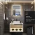 Import Hotel Project Modern Wall Bathroom Furniture Cabinet Bathroom Wash Basin Model PVC MDF PLYWOOD Bathroom Vanity from China