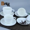 Hotel Supplies Drinkware 12pcs Ceramic Coffee Cup And Saucer Dessert Cup