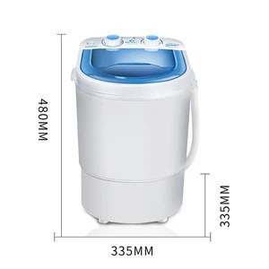 household 3kg mini little portable single tub top loader kids clothes cleaner fully automatic washing machine with Drain basket
