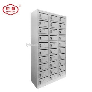 Huadu Furniture Group 30 metal lockers key steel mailbox cabinet