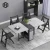 Import huijuyoupin small apartment folding dining table with chairs Extendable Folding Dining Tables and Chairs from China
