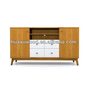 HX140107-MZ437 oak veneer four drawer dining room sideboards