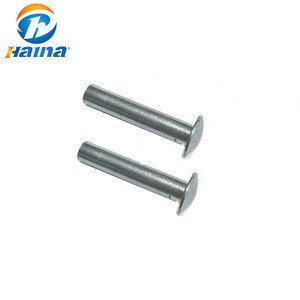 In Stock High Quality ASME/ANSI B 18.1.1-2006 Flat head rivets Stainless Steel Flat Head Solid Rivets