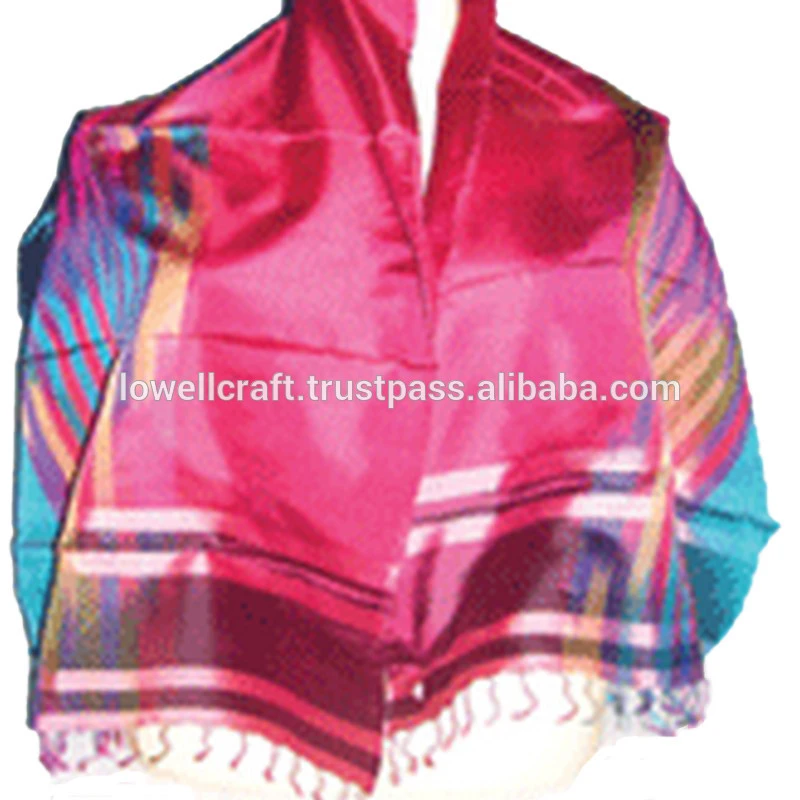 india varanasi silk brocade scarf