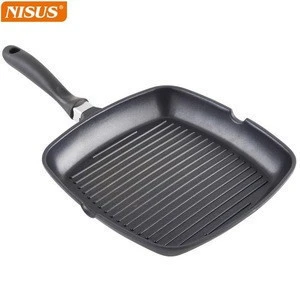 Induction Hob Griddle Grill Pan Electric Gas Halogen Frying Fish Veg Steak Meat