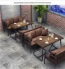 Industrial wind coffee restaurant bar tables and chairs leisure talk lounge area sofa
