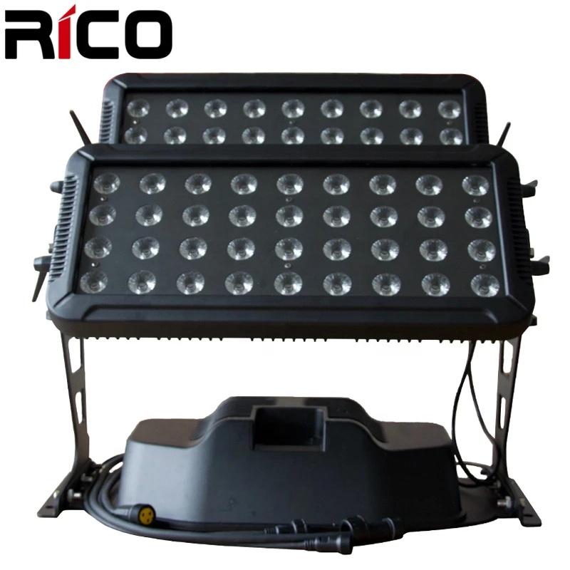IP65 waterproof architecture Lighting 72pcs 10w RGBW 4in1 city color led wall wash light