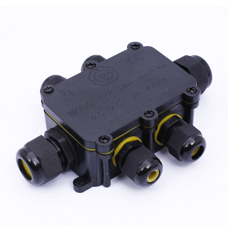 Buy Ip68 Waterproof Junction Box Cable Gland Connector Underwater Box ...