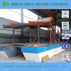iron sand panning suction dredgers with sand washer&magnetic separator