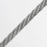 ISO9001 Stainless Steel 304/316 Supply High Quality Galvanized Steel Wire Rope 7*7