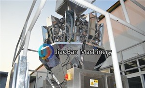 JB-420Z Automatic packing small biscuit machine 10 heads weigher snack food packaging machine