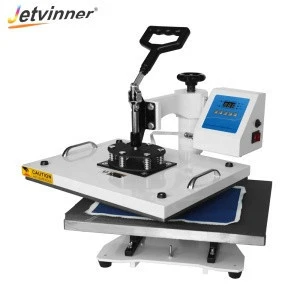 Jetvinner 9 in 1 heat press machine to sublimate T-shirts,Ceramic Plates, Tilesgs, Mouse Pads