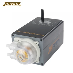 JIHPUMP 110V 220v Stepper Motor Liquid Dosing Adjustable Hose Peristaltic Pump Intelligent KY-300EL