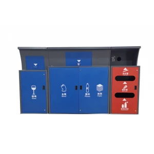 JSD environmental sanitation cleaning tool customized refuse classified placing garbage can of sheet metal dustbin waste bin