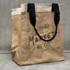 JUCO/JUTE 100% Eco Friendly Fashionable JUTE AND Cotton Blended Shopper Bag WITH CUSTOM PRINTS