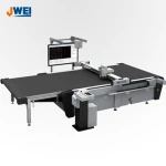 JWEI auto digital cutting machine sample garment, cloth, textile, leather, carbon fabric, glass fabric