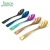 Import (JYKT-CS007) Wholesale stainless steel titanian coating colorful chef spoon quenelle rocher spoon with deep bowl from China
