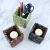 Import K&amp;B indoor cheap cube stone small garden bulk plant flower pot candle holder jars pen holder aromatherapy from China