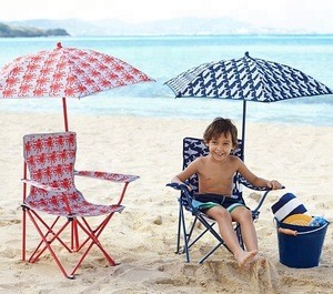 Kids Folding Chair Fishing Camping  chair with umbrella for girls