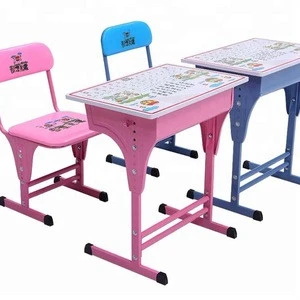 Kids Furniture Type Kids Pink Study Wooden Material  single adjustable leg kids furniture