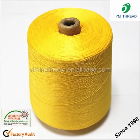 Knitting yarn 16/1 20/1 30/1 polyester dyed cone spun yarn