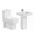Import komoditi commode basin sanitary ware south america hot sales siphonic one piece s-trap 300 mm toilet bowl set from China
