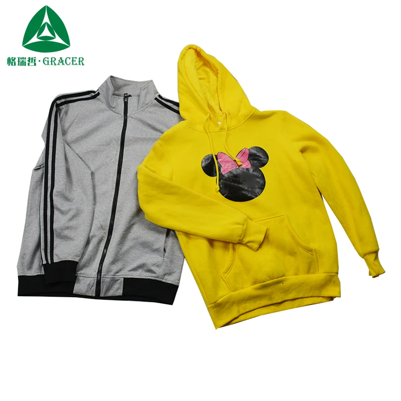 Korea Used Designer Gym Hoodie Clothing Second Hand Clothes