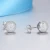 Import Korean silver 14k Gold Filled Cz Pave Round Stud Earrings Zircon Accessories Women/Fashion Jewellery/Sterling Silver JewTelry from China