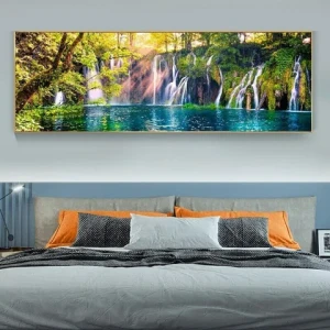 Large Size Stretched Canvas Wall Art Forest Nature Landscape Painting Canvas Prints Modern Home Decor Wall Art Or Living Room