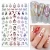 Import laser Christmas Cartoon Nail Art Sticker easy use Decals Tip Guides Wholesale Sticker Decal from China