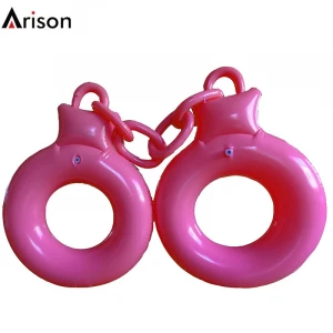 Lifelike PVC inflatable handcuffs toy for inflatable handcuffs model custom toy