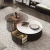 Import Living Room Furniture Tempered Glass Coffee Table Bronze Color Beside Table Coffee Table Modern from China