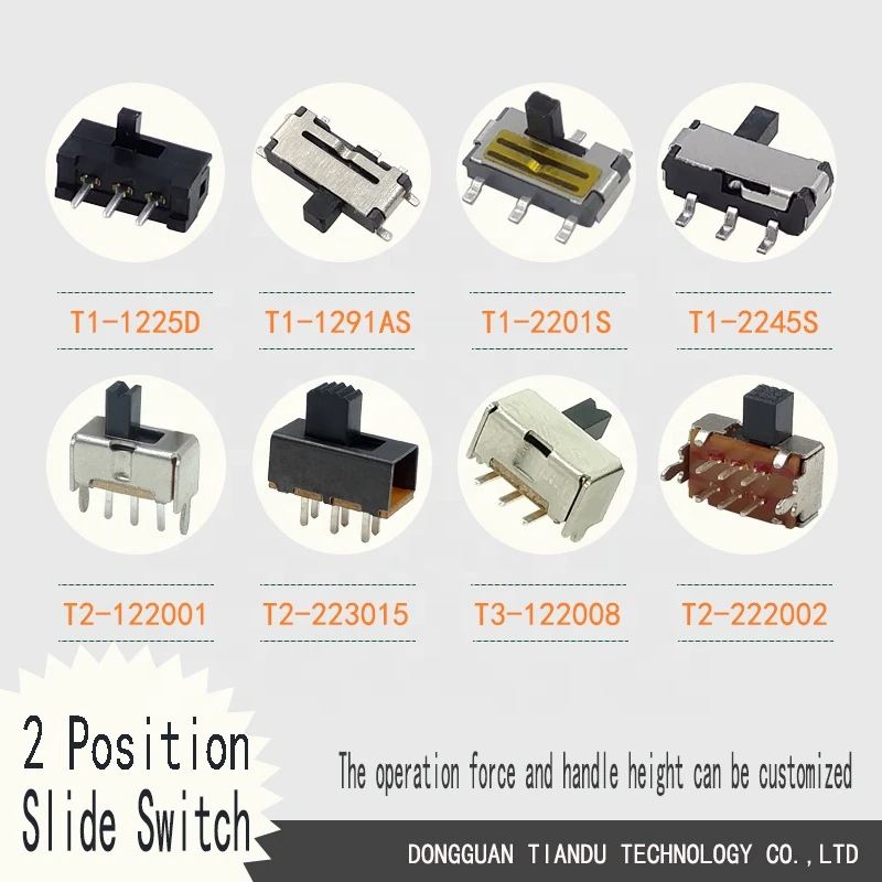 long pin through hole sliding switch pcb vertical dip mount slider switch 2p3t 8 pin slide switches