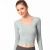Import Long Sleeves Yoga Tops For Women Backless Sports T-shirts Gym Crop Top double V-neck Sport Active Sportswear from China