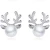 Import Longway New Arrival Gold Alloy Crystal Antlers Set, Christmas Gold Alloy Pearl Necklace Earrings Jewelry Sets from China