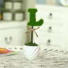 LOVE Decoration White Ceramic Green Hedge Artificial Plant Set of 4 Fake Plant Letters