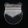lovely transparent musical instruments crystal kalimba instrument set17 tone wholesale factory price with case