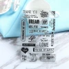 Love&Thanks&Happy&Joy Transparent Clear Silicone Stamp for DIY Scrapbooking/Card Making/Kids Christmas Fun Decoration Supplies