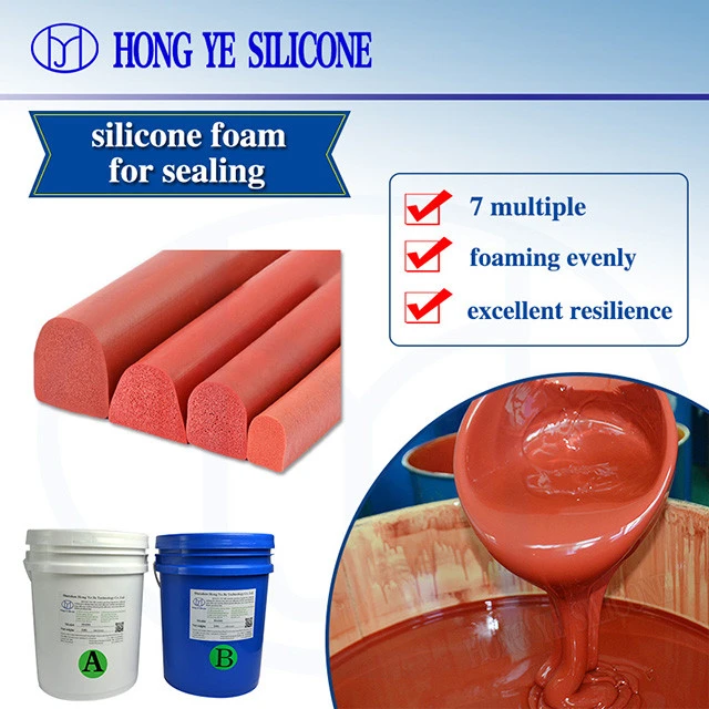 low deformation rate permanently environmental friendly material liquid silicone rubber foam silicone sponge rubber