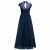 Import Low MOQ Luxury Sexy Bridesmaid Dresses Wedding Lace Hollow Out Solid Long Sleeveless Navy Blue Bridesmaid Dresses from China